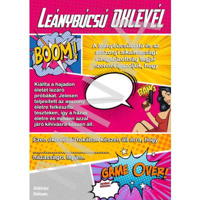 Legénybúcsú, leánybúcsú oklevelek, most ingyen letölthető!