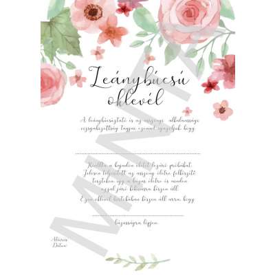 Legénybúcsú, leánybúcsú oklevelek, most ingyen letölthető! 14