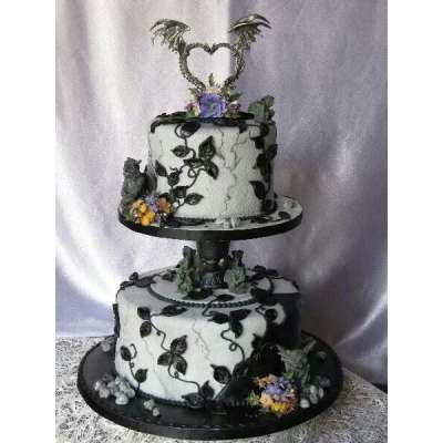 9 esküvői torta a Halloween szerelmeseinek 4.