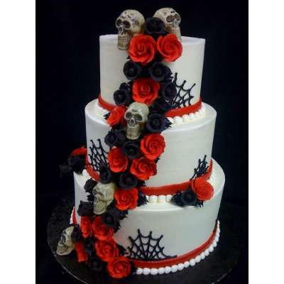 9 esküvői torta a Halloween szerelmeseinek 8.