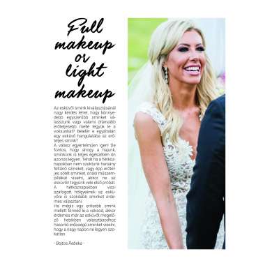 Full makeup or  light makeup